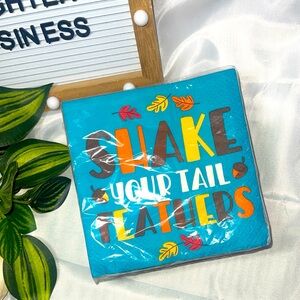 Colorful 'Shake Your Tail Feathers' Napkins